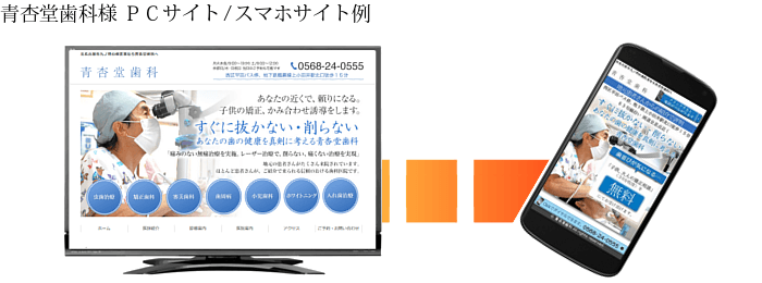 青杏堂歯科PCサイト&スマホサイト